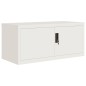 vidaXL Aktenschrank Weiß 90x40x220 cm Stahl vidaXL Aktenschrank Weiß 90x40x220 cm Stahl