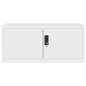 vidaXL Aktenschrank Weiß 90x40x220 cm Stahl vidaXL Aktenschrank Weiß 90x40x220 cm Stahl