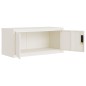 vidaXL Aktenschrank Weiß 90x40x220 cm Stahl vidaXL Aktenschrank Weiß 90x40x220 cm Stahl