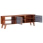 vidaXL TV-Schrank Grau 140x30x45 cm Massivholz vidaXL TV-Schrank Grau 140x30x45 cm Massivholz