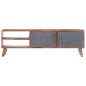 vidaXL TV-Schrank Grau 140x30x45 cm Massivholz vidaXL TV-Schrank Grau 140x30x45 cm Massivholz