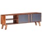 vidaXL TV-Schrank Grau 140x30x45 cm Massivholz vidaXL TV-Schrank Grau 140x30x45 cm Massivholz