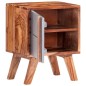 vidaXL Nachttisch Grau 40x30x50 cm Massivholz vidaXL Nachttisch Grau 40x30x50 cm Massivholz