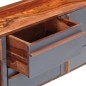 vidaXL Sideboard Grau 120x30x55 cm Massivholz vidaXL Sideboard Grau 120x30x55 cm Massivholz