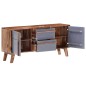 vidaXL Sideboard Grau 120x30x55 cm Massivholz vidaXL Sideboard Grau 120x30x55 cm Massivholz
