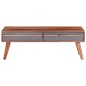 vidaXL Couchtisch Grau 110x50x40 cm Massivholz vidaXL Couchtisch Grau 110x50x40 cm Massivholz