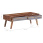 vidaXL Couchtisch Grau 110x50x40 cm Massivholz vidaXL Couchtisch Grau 110x50x40 cm Massivholz