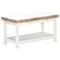 vidaXL Couchtisch Ausziehbar Weiß 90x(45-90)x45 cm Massivholz Mango vidaXL Couchtisch Ausziehbar Weiß 90x(45-90)x45 cm Massivholz Mango