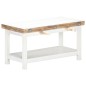 vidaXL Couchtisch Ausziehbar Weiß 90x(45-90)x45 cm Massivholz Mango vidaXL Couchtisch Ausziehbar Weiß 90x(45-90)x45 cm Massivholz Mango