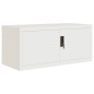 vidaXL Aktenschrank Weiß 90x40x240 cm Stahl