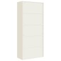 vidaXL Aktenschrank Weiß 90x40x240 cm Stahl