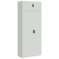 vidaXL Aktenschrank Hellgrau 90x40x220 cm Stahl vidaXL Aktenschrank Hellgrau 90x40x220 cm Stahl