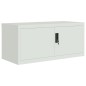 vidaXL Aktenschrank Hellgrau 90x40x220 cm Stahl vidaXL Aktenschrank Hellgrau 90x40x220 cm Stahl