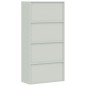 vidaXL Aktenschrank Hellgrau 90x40x220 cm Stahl vidaXL Aktenschrank Hellgrau 90x40x220 cm Stahl