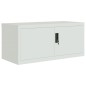 vidaXL Aktenschrank Hellgrau 90x40x240 cm Stahl