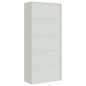 vidaXL Aktenschrank Hellgrau 90x40x240 cm Stahl