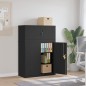 vidaXL Aktenschrank Schwarz 90x40x130 cm Stahl vidaXL Aktenschrank Schwarz 90x40x130 cm Stahl