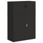 vidaXL Aktenschrank Schwarz 90x40x130 cm Stahl vidaXL Aktenschrank Schwarz 90x40x130 cm Stahl