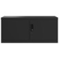 vidaXL Aktenschrank Schwarz 90x40x130 cm Stahl vidaXL Aktenschrank Schwarz 90x40x130 cm Stahl