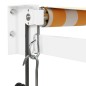 vidaXL Elektrische Markise mit Kurbel Gelb und Weiß 3,5x2,5 m vidaXL Elektrische Markise mit Kurbel Gelb und Weiß 3,5x2,5 m