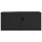 vidaXL Aktenschrank Schwarz 90x40x220 cm Stahl vidaXL Aktenschrank Schwarz 90x40x220 cm Stahl