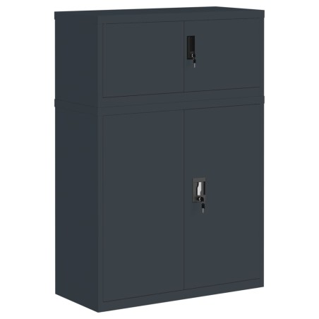 vidaXL Aktenschrank Anthrazit 90x40x130 cm Stahl