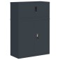 vidaXL Aktenschrank Anthrazit 90x40x130 cm Stahl vidaXL Aktenschrank Anthrazit 90x40x130 cm Stahl