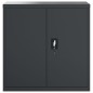 vidaXL Aktenschrank Anthrazit 90x40x130 cm Stahl vidaXL Aktenschrank Anthrazit 90x40x130 cm Stahl