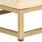 vidaXL Nachttisch Golden 40 x 30 x 50 cm Mango Massivholz vidaXL Nachttisch Golden 40 x 30 x 50 cm Mango Massivholz