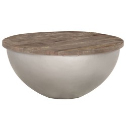 vidaXL Couchtisch Schüssel-Form Ø60 cm Massivholz Mango