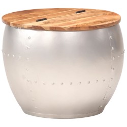 vidaXL Couchtisch 53 x 43 cm Massivholz Akazie