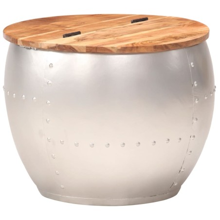 vidaXL Couchtisch 53 x 43 cm Massivholz Akazie