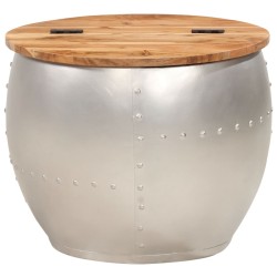 vidaXL Couchtisch 53 x 43 cm Massivholz Akazie