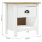 vidaXL Nachttische 2 Stk. Hill 46x35x49,5 cm Massivholz Kiefer vidaXL Nachttische 2 Stk. Hill 46x35x49,5 cm Massivholz Kiefer