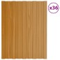 vidaXL Dachpaneele 36 Stk. Verzinkter Stahl Holzoptik Hell 60x45 cm vidaXL Dachpaneele 36 Stk. Verzinkter Stahl Holzoptik Hell 60x45 cm