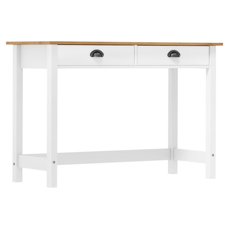 vidaXL Konsolentisch Hill mit 2 Schubladen 110x45x74 cm Kiefernholz vidaXL Konsolentisch Hill mit 2 Schubladen 110x45x74 cm Kiefernholz