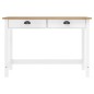 vidaXL Konsolentisch Hill mit 2 Schubladen 110x45x74 cm Kiefernholz vidaXL Konsolentisch Hill mit 2 Schubladen 110x45x74 cm Kiefernholz