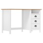 vidaXL Schreibtisch Hill mit 3 Schubladen 120x50x74 cm Kiefernholz vidaXL Schreibtisch Hill mit 3 Schubladen 120x50x74 cm Kiefernholz