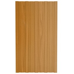 vidaXL Dachpaneele 36 Stk. Verzinkter Stahl Holzoptik Hell 80x45 cm