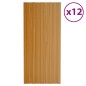 vidaXL Dachpaneele 12 Stk. Verzinkter Stahl Holzoptik Hell 100x45 cm vidaXL Dachpaneele 12 Stk. Verzinkter Stahl Holzoptik Hell 100x45 cm