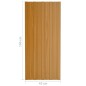 vidaXL Dachpaneele 36 Stk. Verzinkter Stahl Holzoptik Hell 100x45 cm