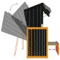 vidaXL Strandkorb mit Dach Poly Rattan und Massivholz Schwarz & Grau vidaXL Strandkorb mit Dach Poly Rattan und Massivholz Schwarz & Grau