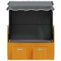 vidaXL Strandkorb mit Dach Poly Rattan & Massivholz Schwarz Anthrazit vidaXL Strandkorb mit Dach Poly Rattan & Massivholz Schwarz Anthrazit