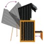 vidaXL Strandkorb mit Dach Poly Rattan & Massivholz Schwarz Anthrazit vidaXL Strandkorb mit Dach Poly Rattan & Massivholz Schwarz Anthrazit