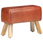 vidaXL Sitzbank Turnbock-Design 58cm Braun Echtleder Mango Massivholz vidaXL Sitzbank Turnbock-Design 58cm Braun Echtleder Mango Massivholz