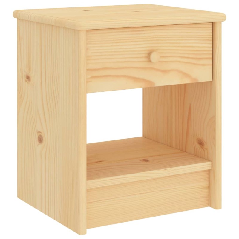 vidaXL Nachttisch Natur 35x30x40 cm Massivholz Kiefer vidaXL Nachttisch Natur 35x30x40 cm Massivholz Kiefer