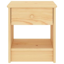 vidaXL Nachttisch Natur 35x30x40 cm Massivholz Kiefer