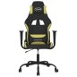 Gaming-Stuhl mit Massagefunktion Schwarz und Hellgrün Stoff Gaming-Stuhl mit Massagefunktion Schwarz und Hellgrün Stoff