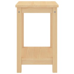 vidaXL Nachttisch Natur 35x30x47 cm Massivholz Kiefer