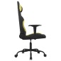 Gaming-Stuhl mit Massagefunktion Schwarz und Hellgrün Stoff Gaming-Stuhl mit Massagefunktion Schwarz und Hellgrün Stoff